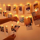 tanie Łańcuchy świetlne baterii-Lampki świetlne LED Oświetlenie Fotograficzne USB LED Bajkowe Lampki Zasilane Baterią Girlanda do Sypialni Domu na Imprezę Ślubną Dekoracja