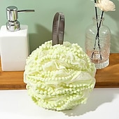 cheap Bathroom Gadgets-Big Bath Loofahs Shower Puff Ball, Flower Loofah Sponge Shower Bath Sponge Exfoliating Body Scrubber Pouf For Men Women