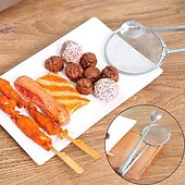 cheap Kitchen Utensils &amp; Gadgets-Kitchen 2 In 1 Stainless Steel Fine Mesh Filter Forceps Oil Scoop Oil Filter Filter Clip Filter Clip Fried Food Kitchen Tools
