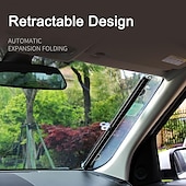 preiswerte Sonnenblenden &amp; Visiere fürs Auto-Starfire Auto-Sonnenschutzvorhang hinteres Seitenfenster vorne/hinten Windschutzscheibe Sonnenschutz blinkt schwarze Abdeckung Saugnapf universelles Autozubehör
