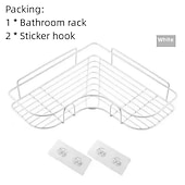 economico organizzatore del bagno-Mensola Per Doccia, Mensola Per Il Bagno, Cucina, Senza Punzonatura, Triangolo, Scaffale Per Il Bagno, Accessori Per Il Bagno