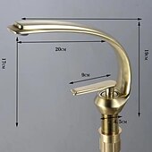 cheap Classical-Bathroom Sink Mixer Faucet, Single Handle One Hole Washroom Basin Taps Chrome Finish Bathroom Faucet with Hot and Cold Water Hose