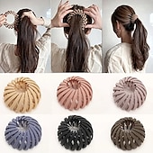 abordables Accessoires de coiffure-balle cheveux ornements nid d&#039;oiseau cheveux cravate paresseux épingle à cheveux plaque cheveux cravate haute queue de cheval fixe grab clip mode cheveux cravates