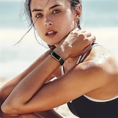 billige Fitbit klokkebånd-6-pakning Reim til Smartklokke Kompatibel med Fitbit Luxe Myk silikon Smartklokke Stropp Justerbar Solo loop Kvinner menn Sportsrem Erstatning Armbånd