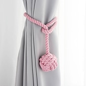 cheap Curtain Accessories-Rope Curtain Tassel Tie Backs Curtain Fringe Tiebacks Holdbacks Window Drapes Curtain Strap Buckle Holder Window Decorative Accessories