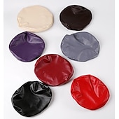 cheap Chair Cover-Round 100% Waterproof Bar Stool Seat Covers Washable Stool Cushion Slipcover Elastic Bar Chair Covers Pu Leather for Coffe Party Bar Restrant