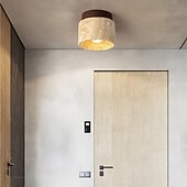 levne Jednoduché stropní osvětlení-led stropní světlo 12cm geometrické tvary zapuštěná světla keramické dřevo umělecký styl formální styl stropní světlo do chodby teplé bílé 110-240v