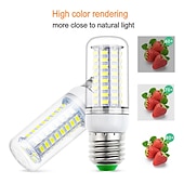 رخيصةأون مصابيح كهربائية-e27 led مصباح e14 / g9 led لمبة smd5730 220 فولت الذرة لمبة الثريا شمعة ضوء led للديكور المنزل