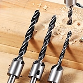 preiswerte Bohrer-Set-7 teile/satz bohrer set hss 5 flöte senker 3mm-10mm schnellarbeitsstahl fasen reibahle holzbearbeitung elektrowerkzeuge