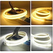 economico Strisce luminose COB-luce di striscia led cob 288leds/m 220v spina ue ra 90 alta luminosità 3000k 4000k 6000k nastro led flessibile per camera da letto cucina waterpr