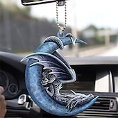 cheap Car Pendants &amp; Ornaments-StarFire New Arrival Blue Moon With Dragon Lover Car Hanging Ornament Holiday Decoration Home Decoration Hanging Ornament