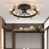 お買い得  シーリングファンライト-リモコン付きシーリングファン 3/6ライト フラッシュマウント ロープロファイル 屋内シーリングファン 39インチ 220-240v