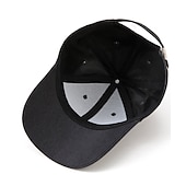 preiswerte Baseballkappe für Herren-Herren Cap Basecap Kappe Schwarz Dunkel Blau Baumwolle Reise Strand Design Outdoor Urlaub Glatt Einstellbar Sonnenschutz Atmungsaktiv Modisch