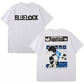 baratos Gráfico de personagem de desenho animado e filme-Bloqueio Azul Isagi Yoichi Japonesa/Curta Imprimir Estilo de rua Para Casal Homens Mulheres Adulto Hot Stamping Casual / Diário