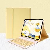 Χαμηλού Κόστους iPad θήκη-Δισκίο Θήκες Καλύμματα Για Apple iPad 10.9&#039;&#039; 10ο iPad Air 5ο ipad 9th 8th 7th Generation 10.2 inch iPad Pro 12.9&#039;&#039; 5th Φορητά με πληκτρολόγιο Ανθεκτική σε πτώσεις PU δέρμα
