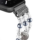 voordelige Fitbit-horlogebanden-Slimme horlogeband Compatibel met: Fitbit Versa 2 / Versa Lite / Versa SE / Versa Legering Sierstenen Smartwatch Band Bling Diamant Sierstenen Vrouwen mannen sieraden armband Vervanging Polsbandje