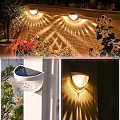cheap Outdoor Wall Lights-Solar Fence Lights Outdoor Waterproof Garden Lights Solar Wall Lights for Fence Yard Villa Garden Garage Deck Stairs Landscape Decoration