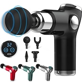 economico Massaggiatori per corpo-pistola per massaggio ad alta frequenza mini lcd 32 velocità fascia pistola massaggiatore muscolare rilassamento corpo relax fitness