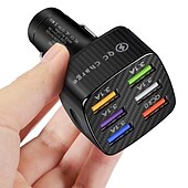 お買い得  車用充電器-otolampara 6usb 充電器シガレットライターソケット qc3.0charger in car adapter accesso for iphone14 pro max car for samsung huawei xiaomi redmi car Charger qc3.0