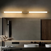cheap Vanity Lights-LED Vanity Light Waterproof IP20 23.6&quot; Mirror Light Modern White Minimalist Bathroom Light Fixture Aluminum Iron Bathroom Wall Sconce  Wall Mount Lighting Fixture