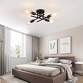 cheap Ceiling Lights-LED Ceiling Light 4-Light 38 cm Nordic Style Chandelier Sputnik Design Metal Artistic Style Industrial Painted Finishes Kitchen Bedroom Kids Room Lights Warm White 110-240V