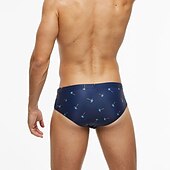 economico Costumi da Bagno per Uomini-Per uomo Costumi da bagno Slip da bagno Floreale Tropicale Spiaggia Piscina Per sport Essenziale Nero Bianco