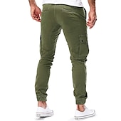 cheap Cargo Pants-Men&#039;s Cargo Pants Pocket Plain Comfort Breathable Outdoor Daily Casual Black Army Green