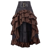 levne Spodní části-Retro Středověké Renesanční Sukně Korzet Ren Faire Pirát Dámské Pirát Fantazie Steampunk Běžné / Denní Dospělé Sukně