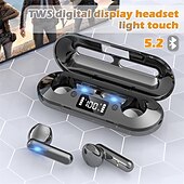 voordelige TWS True Wireless Headphones-V60 TWS True draadloze hoofdtelefoon In het oor Bluetooth 5.2 Ergonomisch Ontwerp Surround geluid Snellader voor Apple Samsung Huawei Xiaomi MI Hardlopen Dagelijks gebruik Reizen Mobiele telefoon