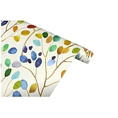 cheap Wallpaper-Cool Wallpapers Wallpaper Aesthetic Wall Mural Floral Peel and Stick Wallpaper Colorful Forest Beige/Orange/Blue Removable Contactpaper for Nursery Decorations 17.7in x 118in