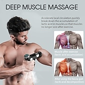 economico Massaggiatori per corpo-pistola per massaggio ad alta frequenza mini lcd 32 velocità fascia pistola massaggiatore muscolare rilassamento corpo relax fitness