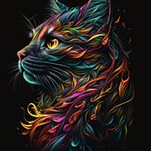 子供 女の子 Tシャツ グラフィック アウトドア 3Dプリント 半袖 クルーネック 活発的 7-13歳 夏 ブラック お買い得  女の子の3D動物-子供 女の子 Tシャツ グラフィック アウトドア 3Dプリント 半袖 クルーネック 活発的 7-13歳 夏 ブラック