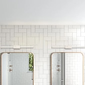 abordables Appliques de salle de bain-lampes de miroir de bain led miroir avant lumière 24&quot; ip20 7w phares de miroir de salle de bain, led miroir lumière étanche brouillard dressing lumière éclairage mural lumière blanche 110-240v