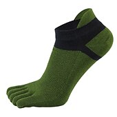 billiga herrstrumpor-Herr 3 Par Ankelstrumpor Tåstrumpor Lågt skurna strumpor Svart Vit Färg Färgblock Dagliga kläder Semester Helgen Nät Medium Sommar Vår &amp; Höst Stylish Ledigt