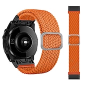abordables Bracelets de montre Garmin-Bracelet nylon tressé 22mm 26mm pour Garmin Fenix 7 7X 6 6X Pro Epix Pro 47mm 51mm Instinct 2X Approach S70 S62 S60 Forerunner 955 945 Marq