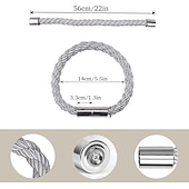 olcso Függönykiegészítők-mágneses függöny megkötős ablak, gyöngy gyöngyös függönytartók, csatos klip otthoni hálószobához irodai dekoratív függöny