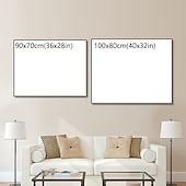 halpa Kukka-/kasvitaulut-öljymaalaus käsinmaalattu asetelma kukka / kasvitieteellinen nykyaikainen venytetty kangas venytetyllä kehyksellä