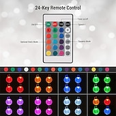 economico Striscie luci ad energia solare-luci solari a globo per esterni 6m 30 luci solari a led che cambiano colore con telecomando luci solari a sfera di cristallo impermeabili luci natalizie per patio per gazebo da giardino portico