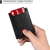 cheap Card Holders &amp; Cases-Fold RFID Blocking Wallet With Money Clip,Minimalism Credit Card Holder For Men And Women
