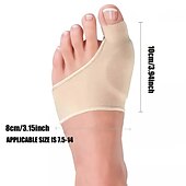 abordables Correcteurs d&#039;oignon-2 séparateurs d&#039;orteils en silicone souple pour hallux valgus (convient pour une utilisation nocturne et domestique et remplacez-les régulièrement)