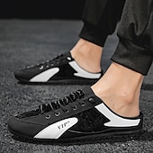 economico Ciabatte e infradito da uomo-sneakers casual slip-on da uomo con design a tallone aperto, stile allacciato leggero - ideali per l'estate e per il comfort quotidiano