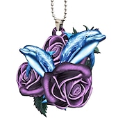 cheap Car Pendants &amp; Ornaments-StarFire New Arrival Blue Moon With Dragon Lover Car Hanging Ornament Holiday Decoration Home Decoration Hanging Ornament