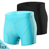 billiga Byxor, shorts och kjolar för kvinnor-Arsuxeo Dam Cykelunderkläder Vadderade cykelbyxor 3D vadderade shorts Cykel Herr Boxer Vadderade shorts Formpassad Bergscykling Vägcykling sporter Mjuk Hög Elasisitet Stretch Svart Blå Elastan Kläder