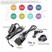 billige Motorsykkel- og ATV-tilbehør-universal dobbel usb port 12v vanntett motorsykkel motorsykkel styrelader 5v 1a/2.1a adapter strømadapter for mobiltelefon