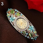 economico Orologi al quarzo-orologio da polso al quarzo vestito da braccialetto di cristallo da donna nuovo arrivo