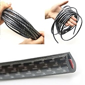 cheap Car Body Decoration &amp; Protection-StarFire 5M Carbon Fiber Car Door Edge Protector - Anti-Collision Bumper Trim, Scratch Guard &amp; Sealing Strip for Car Styling