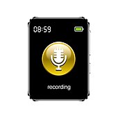 cheap Digital Voice Recorders-Digital Voice Recorder M28 English 128GB Portable Digital Voice Recorder 43.18 mm Android System E-Book Portable MP3 Player Audio Recorder with Playback with Noise Reduction for Business Speech