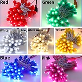 cheap Plug String Lights-6M 100LED Led Pixel Bullet Nodes String Lights Christmas DC12V 9MM Single Color Signboard Display Lamp