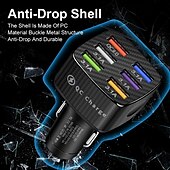 お買い得  車用充電器-otolampara 6usb 充電器シガレットライターソケット qc3.0charger in car adapter accesso for iphone14 pro max car for samsung huawei xiaomi redmi car Charger qc3.0