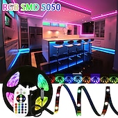 cheap Remote Control-USB 5M RGB LED Strip Light with 24 Keys Remote Control Back Light 5050 SMD RGBIC LED Strip Light for Bedroom Home TV Back Light DIY Decor